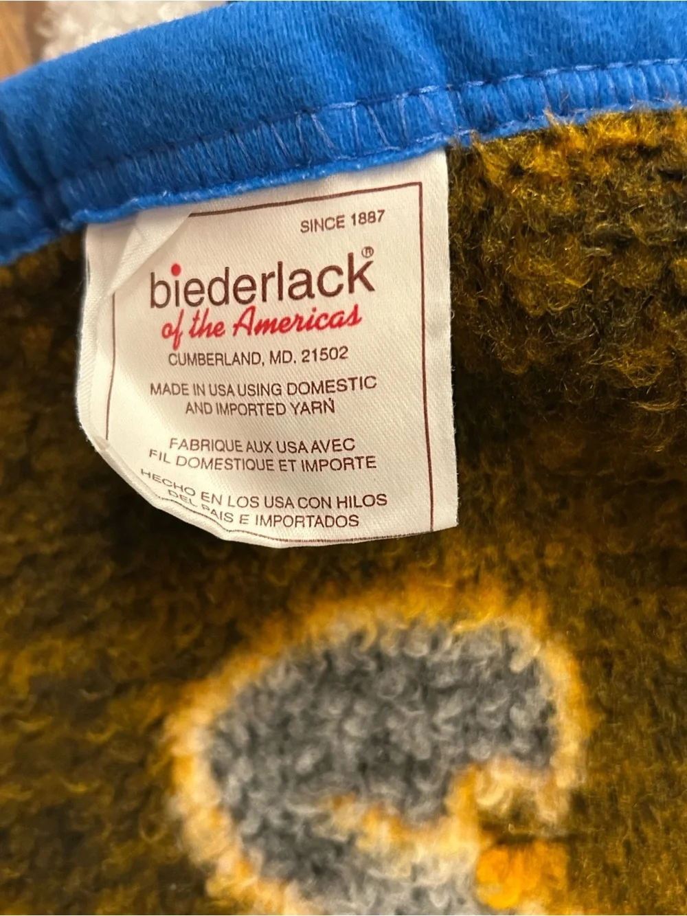 Vintage 1984 Walt Disney Mickey Mouse & Donald Duck Baby Throw Blanket
